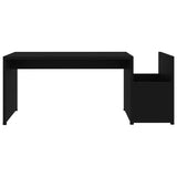 Vidaxl salontafel 90x45x35 cm bewerkt hout zwart
