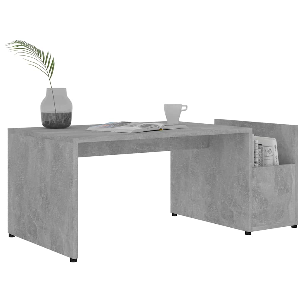 Vidaxl salontafel 90x45x35 cm bewerkt hout betongrijs
