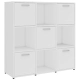 Vidaxl boekenkast 90x30x90 cm bewerkt hout wit