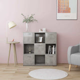 Vidaxl boekenkast 90x30x90 cm bewerkt hout betongrijs