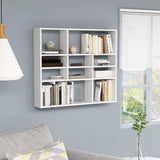 Vidaxl wandschap 90x16x78 cm bewerkt hout wit