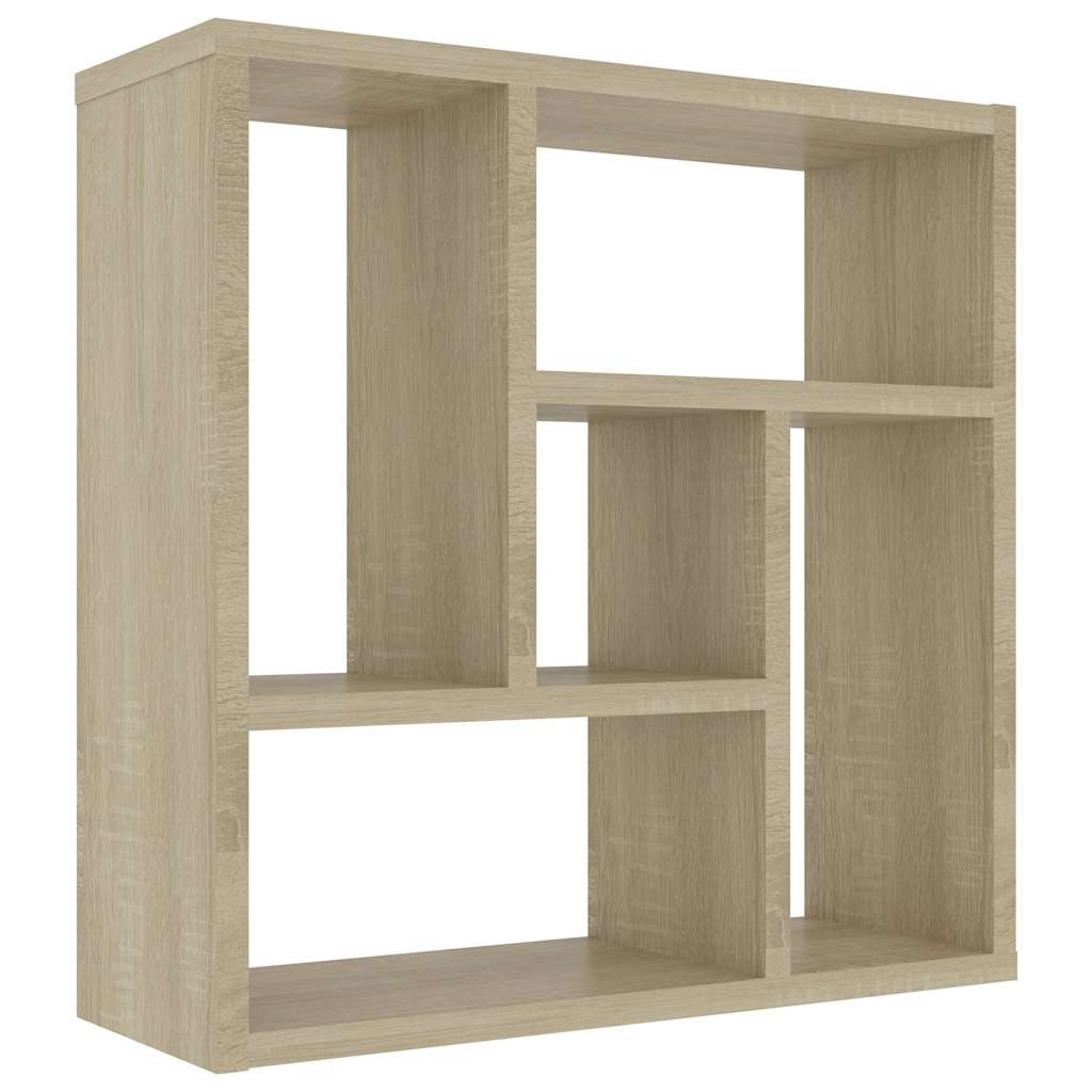Vidaxl wandschap 45,1x16x45,1 cm bewerkt hout sonoma eikenkleurig