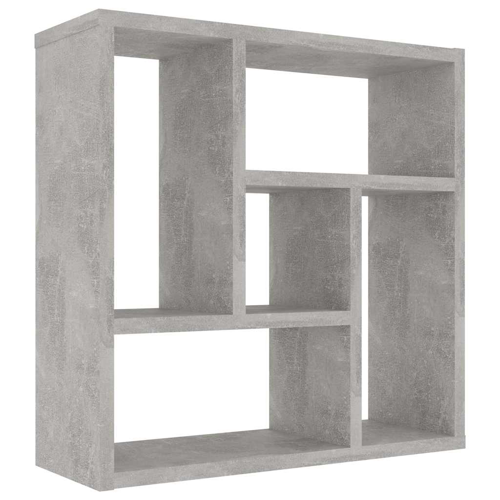 Vidaxl wandschap 45,1x16x45,1 cm bewerkt hout betongrijs