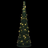 Vidaxl Kunstkerstboom mit Beleuchtung Pop-up 150 cm Grün