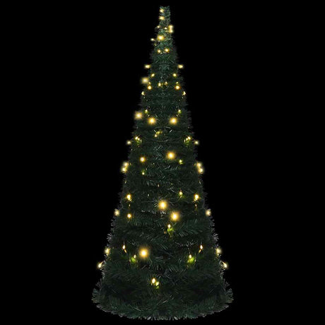 Vidaxl Kunstkerstboom mit Beleuchtung Pop-up 210 cm Grün
