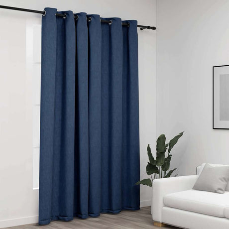 Vidaxl Curtain -Leinen sehen mit den Augen 290x245 cm blau aus.
