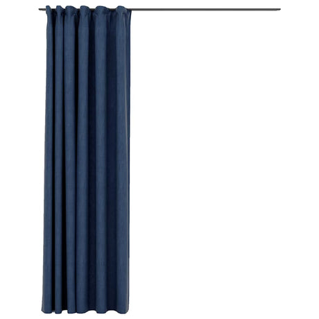 VIDAXL -Vorhang -Leinen sehen mit Haken 290x245 cm blau aus.