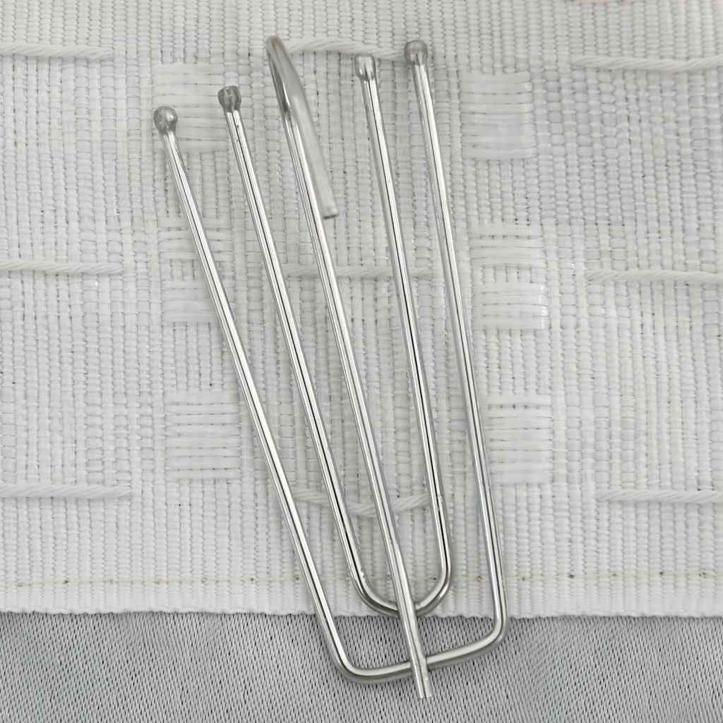 Vidaxl Curtain -Leinen sehen mit Hooks 290x245 cm Beige verdammt aus