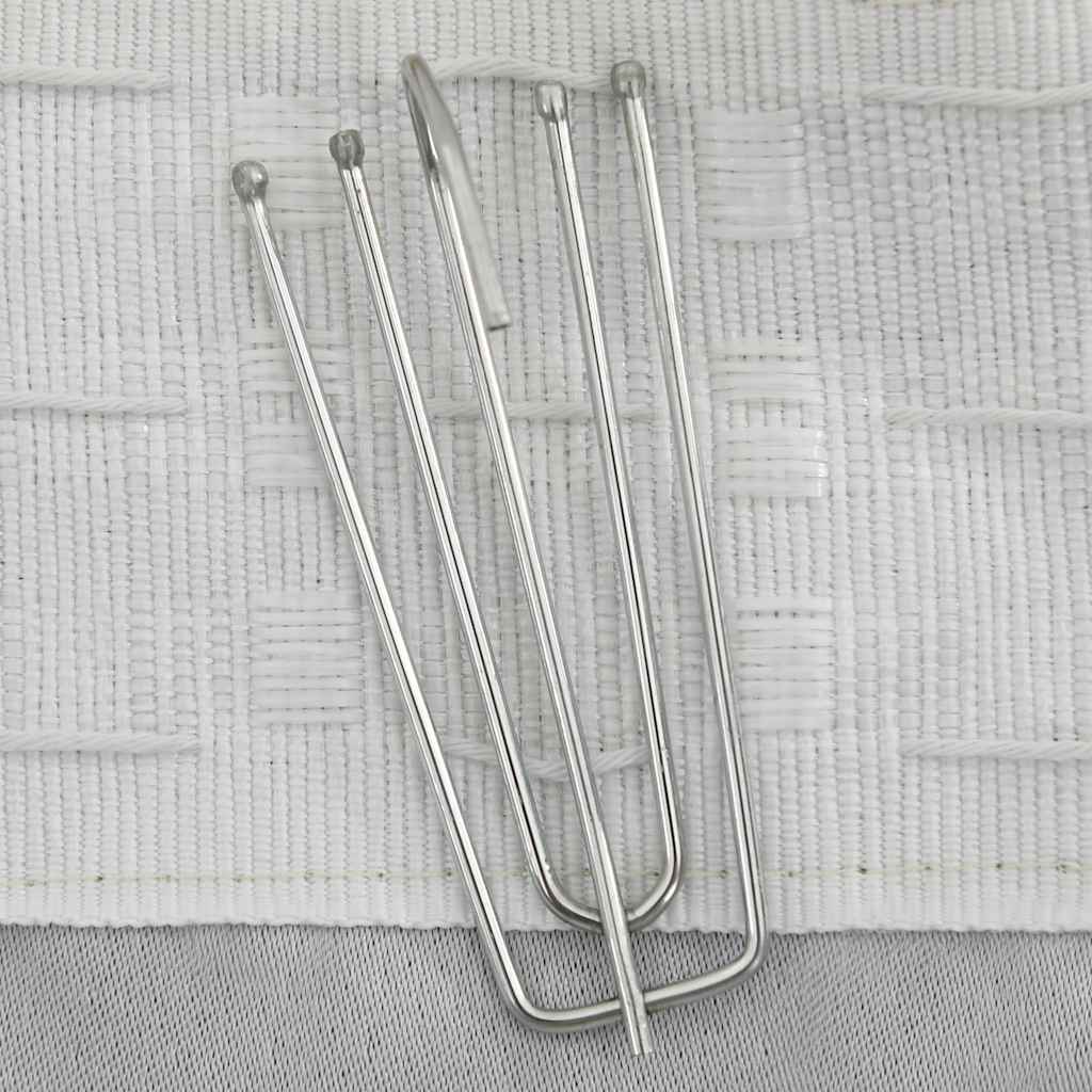 Vidaxl Curtain -Leinen sehen mit Hooks 290x245 cm Beige verdammt aus