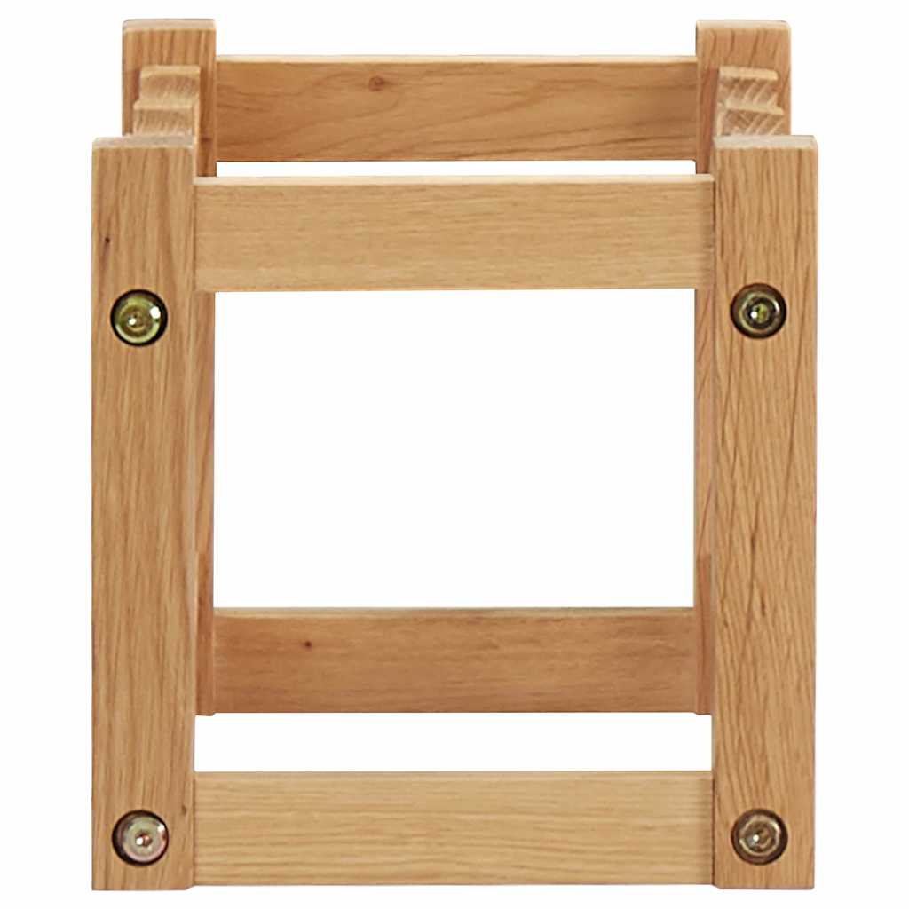 Vidaxl wijnrek voor 6 flessen 37x21x21 cm massief eikenhout