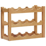 Vidaxl wijnrek voor 12 flessen 47x21x36 cm massief eikenhout