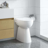 VidaXL spülrandloses WC 7 cm Extrahöhe Soft-Close-Keramik weiß