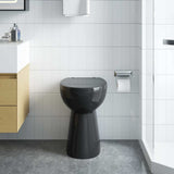 Vidaxl edge-free toilet 7 cm raised height soft-close ceramic black
