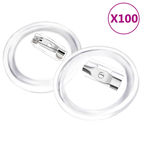 VidaXL Knöpfe mit Stiften 100 Stück 25 mm Acryl