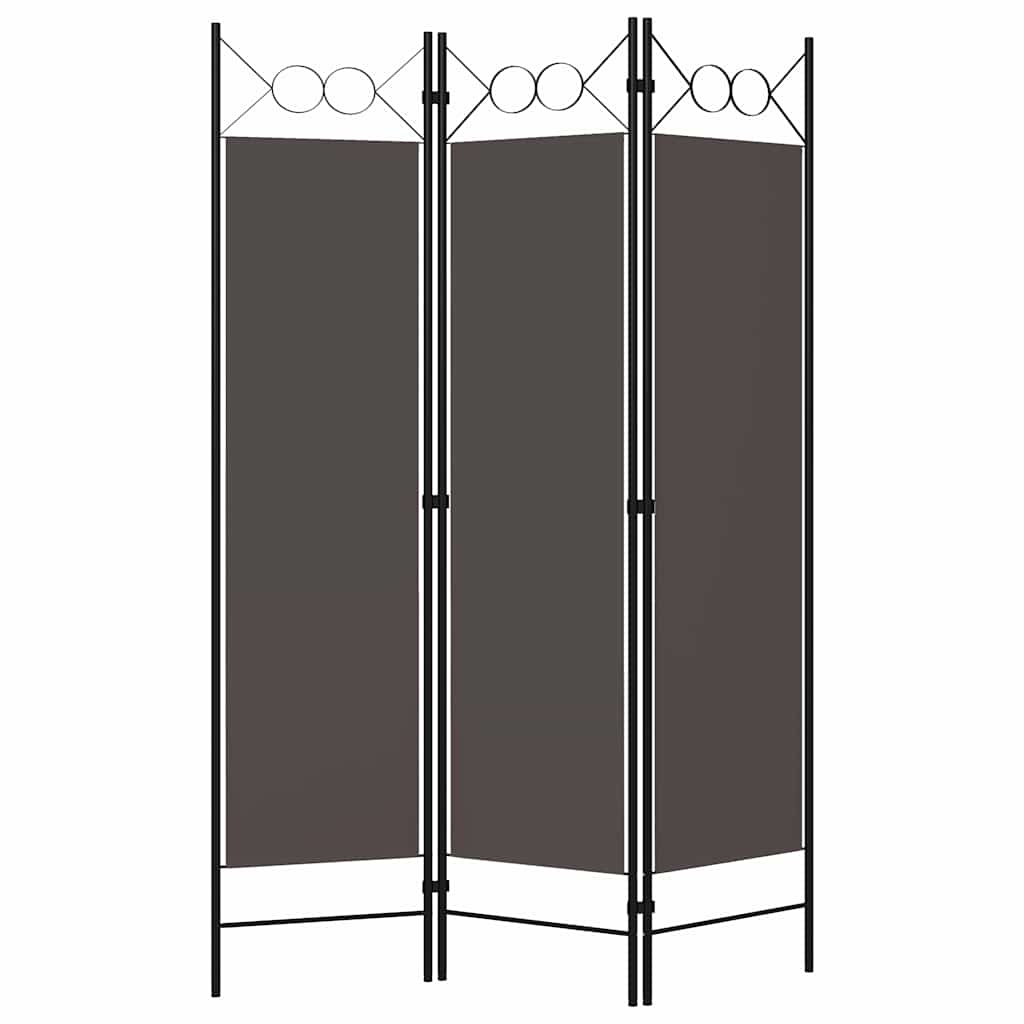Vidaxl kamerscherm met 3 panelen 120x180 cm antraciet