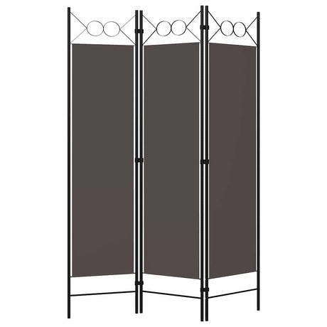 Vidaxl kamerscherm met 3 panelen 120x180 cm antraciet