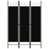 Vidaxl kamerscherm met 3 panelen 120x180 cm zwart
