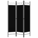 Vidaxl kamerscherm met 3 panelen 120x180 cm zwart