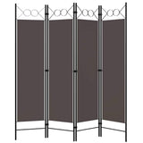 Vidaxl kamerscherm met 4 panelen 160x180 cm antraciet
