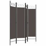 Vidaxl kamerscherm met 4 panelen 160x180 cm antraciet