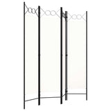 Vidaxl kamerscherm met 4 panelen 160x180 cm wit