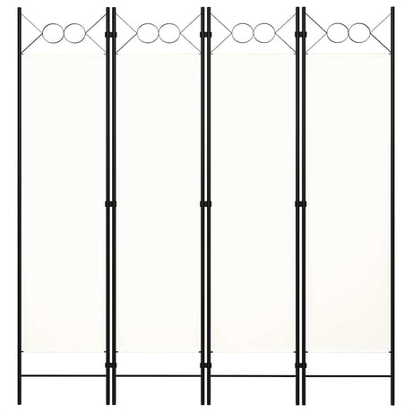 Vidaxl kamerscherm met 4 panelen 160x180 cm wit