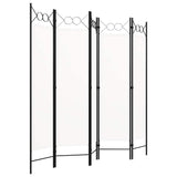 Vidaxl kamerscherm met 5 panelen 200x180 cm wit