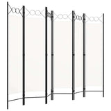 Vidaxl kamerscherm met 6 panelen 240x180 cm wit