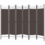 Vidaxl kamerscherm met 6 panelen 240x180 cm bruin