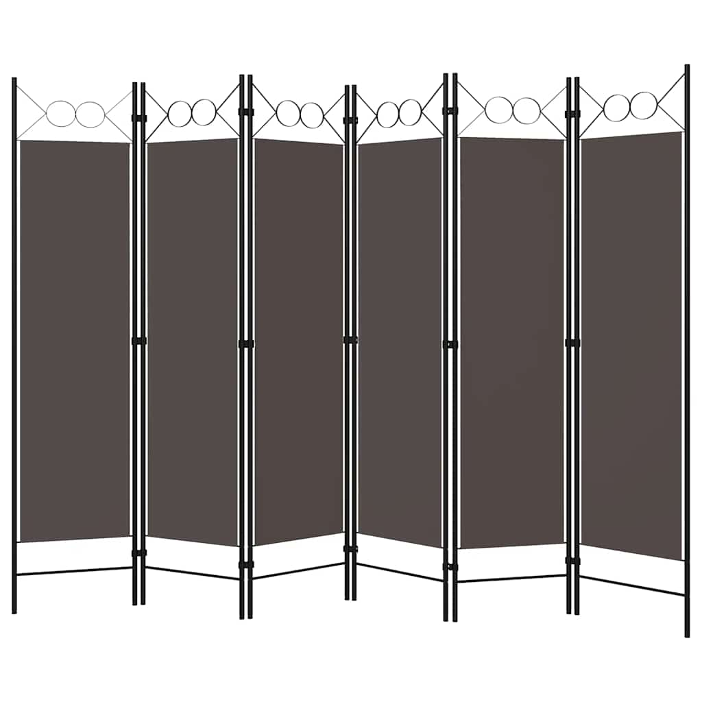 Vidaxl kamerscherm met 6 panelen 240x180 cm antraciet
