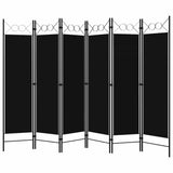 Vidaxl kamerscherm met 6 panelen 240x180 cm zwart