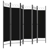 Vidaxl kamerscherm met 6 panelen 240x180 cm zwart