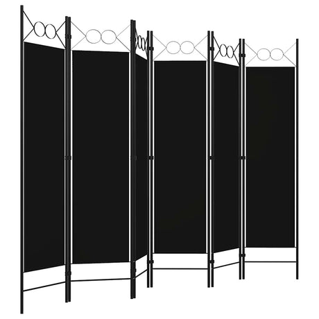 Vidaxl kamerscherm met 6 panelen 240x180 cm zwart
