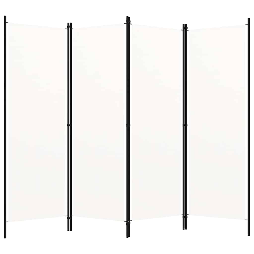 Vidaxl kamerscherm met 4 panelen 200x180 cm wit