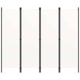 Vidaxl kamerscherm met 4 panelen 200x180 cm wit