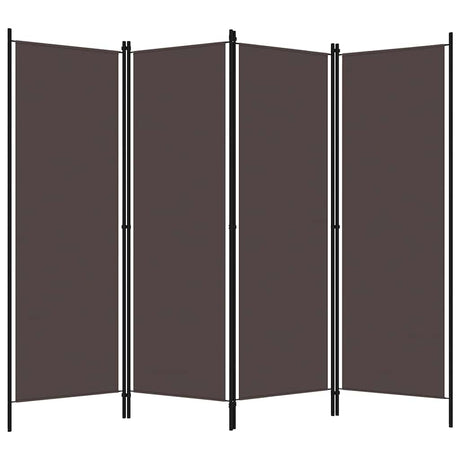 Vidaxl kamerscherm met 4 panelen 200x180 cm bruin