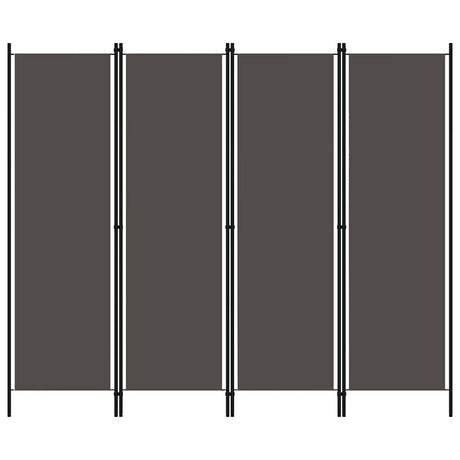 Vidaxl kamerscherm met 4 panelen 200x180 cm antraciet