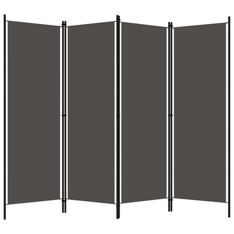 Vidaxl kamerscherm met 4 panelen 200x180 cm antraciet
