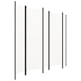 Vidaxl kamerscherm met 5 panelen 250x180 cm wit