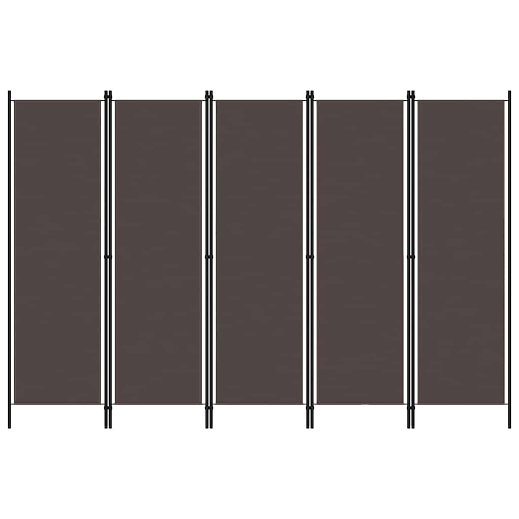 Vidaxl kamerscherm met 6 panelen 300x180 cm bruin