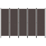 Vidaxl kamerscherm met 6 panelen 300x180 cm bruin