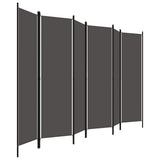 Vidaxl kamerscherm met 6 panelen 300x180 cm antraciet