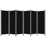 Vidaxl kamerscherm met 6 panelen 300x180 cm zwart