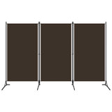 Vidaxl kamerscherm met 3 panelen 260x180 cm bruin