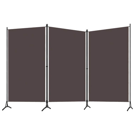 Vidaxl kamerscherm met 3 panelen 260x180 cm bruin