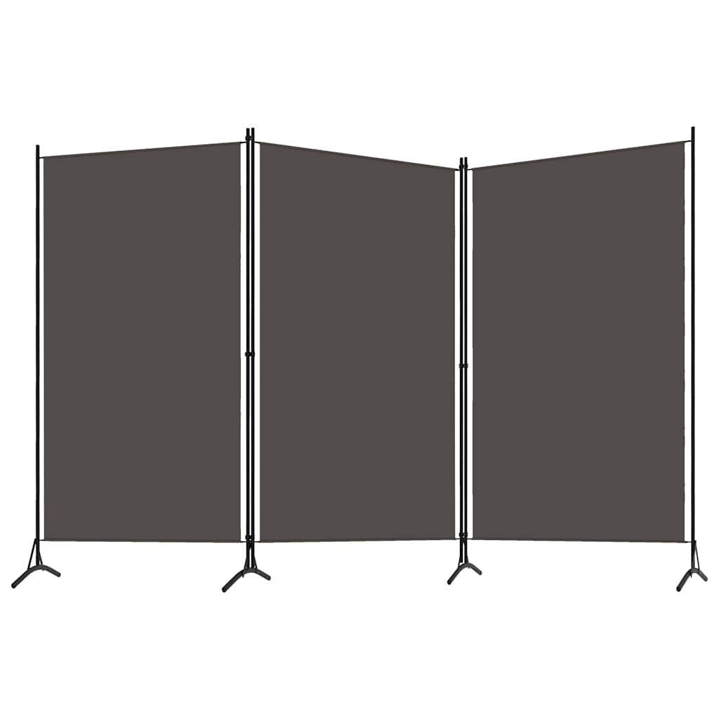 Vidaxl kamerscherm met 3 panelen 260x180 cm antraciet