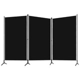 Vidaxl kamerscherm met 3 panelen 260x180 cm zwart