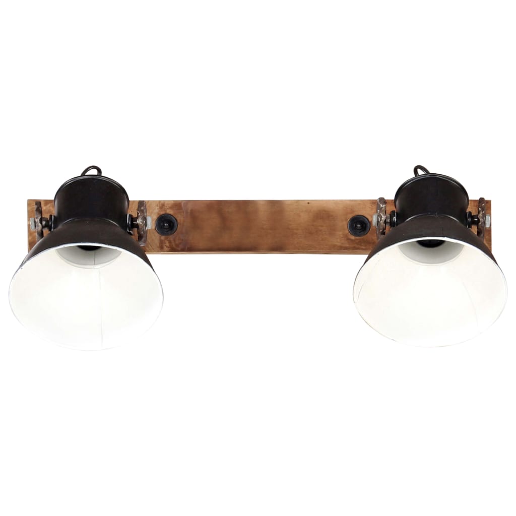 Vidaxl Wandlampe Industrial E27 45x25 cm Schwarz