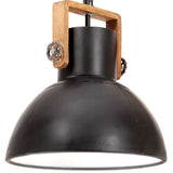 VidaXL Hängelampe Industrie rund 25 W E27 40 cm schwarz