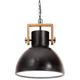 VidaXL Hängelampe Industrie rund 25 W E27 40 cm schwarz